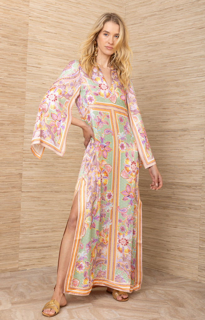 Aileen Silk Caftan Dress