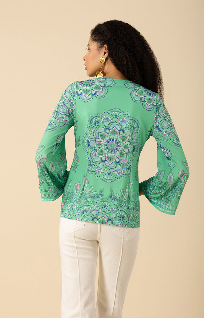 Kimber Jersey Beaded Top