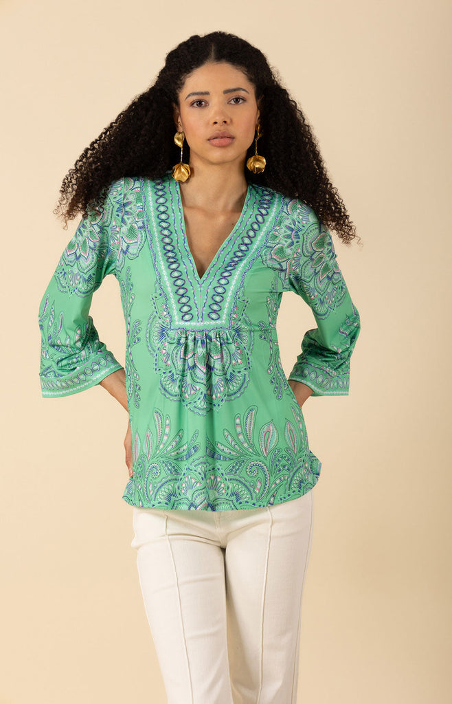 Kimber Jersey Beaded Top