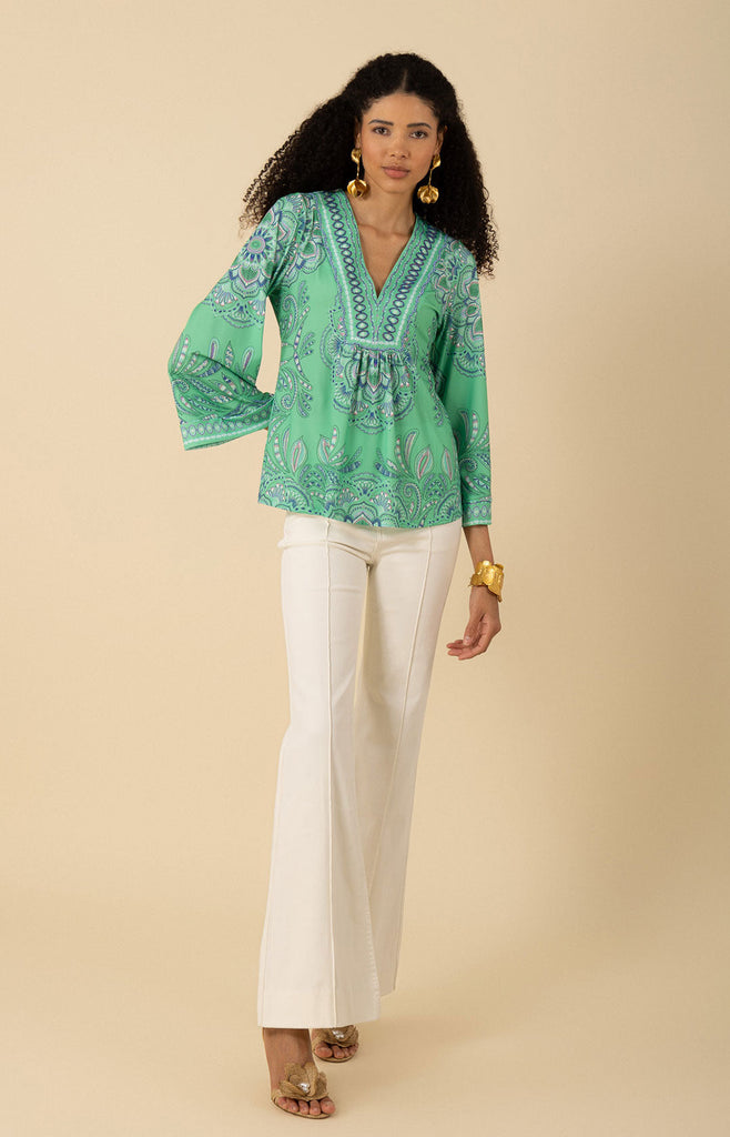 Kimber Jersey Beaded Top