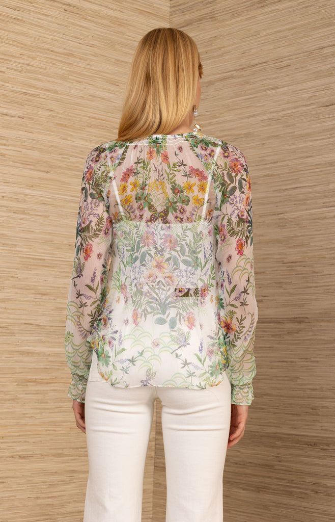 Monica Silk Floral Top