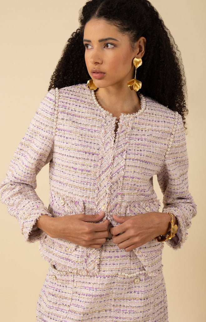Zaylee Boucle Tweed Jacket