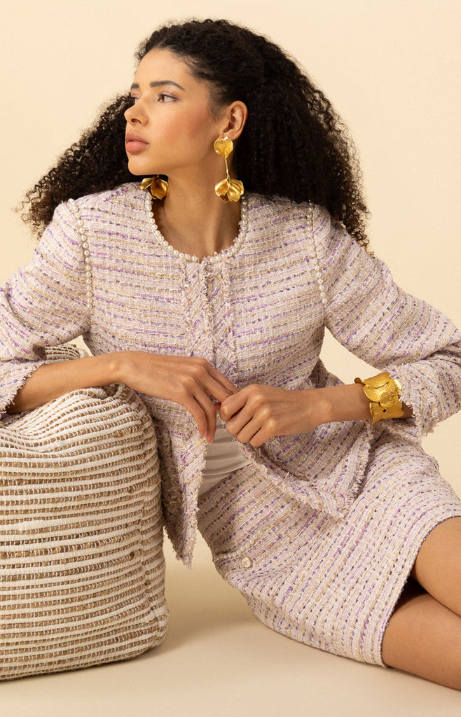 Zaylee Boucle Tweed Jacket