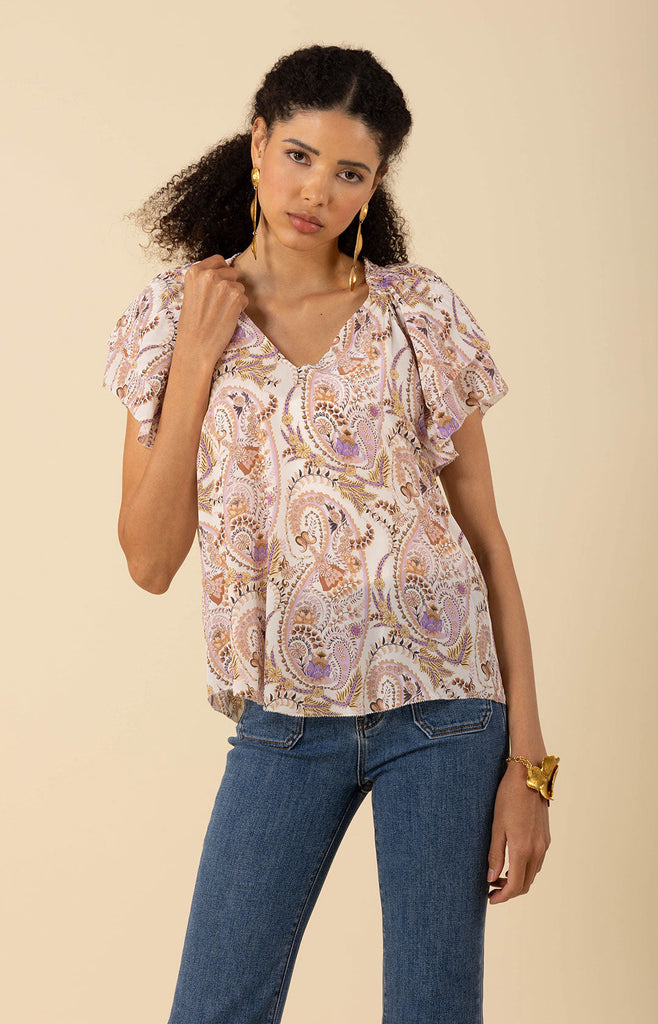 Melany Silk Top