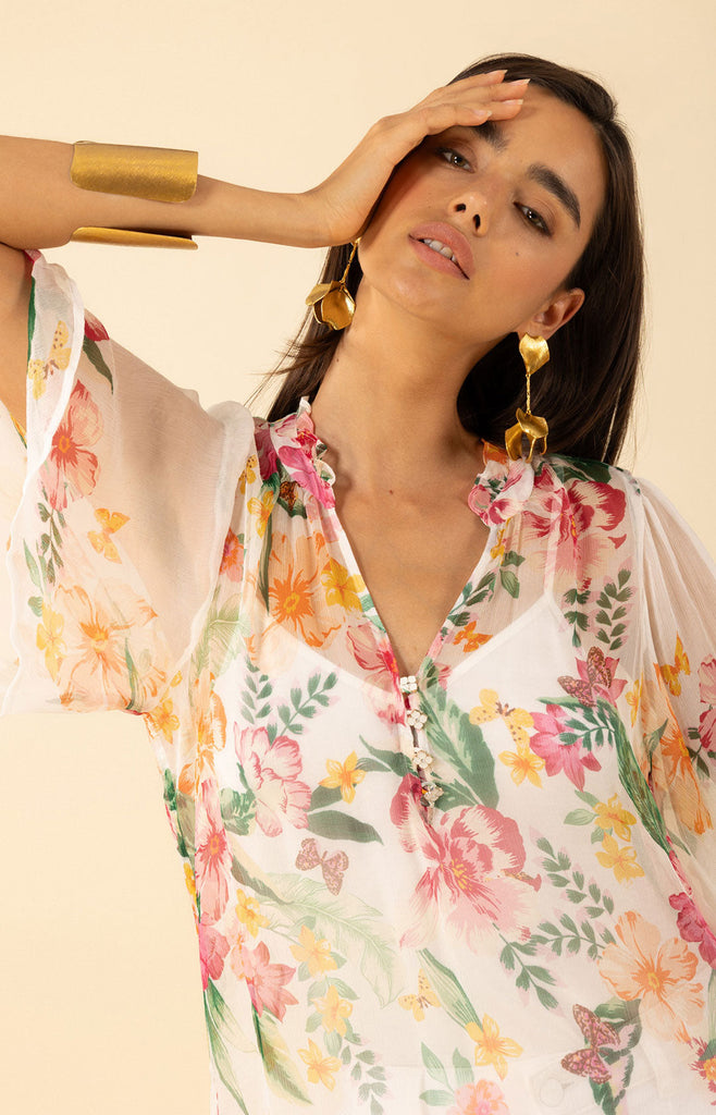 Noemi Crinkle Chiffon Top