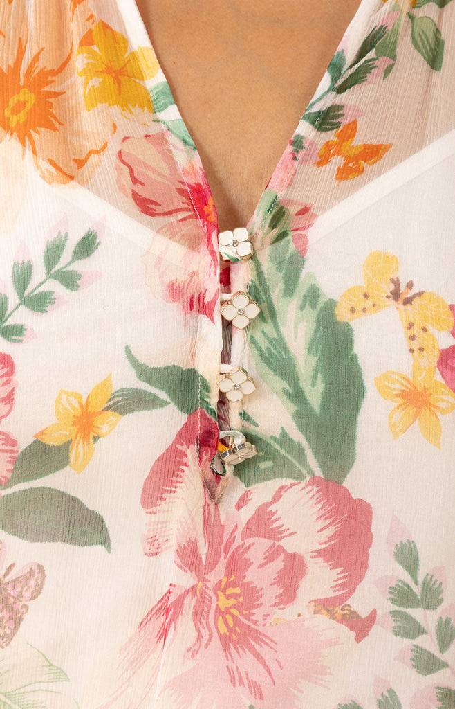 Noemi Crinkle Chiffon Top