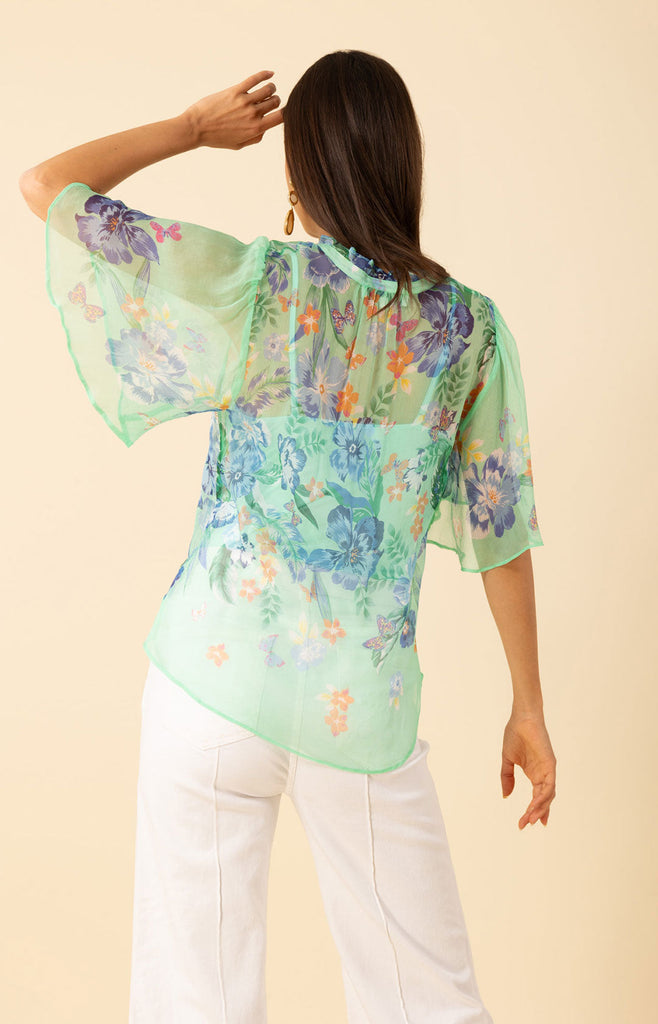 Noemi Crinkle Chiffon Top