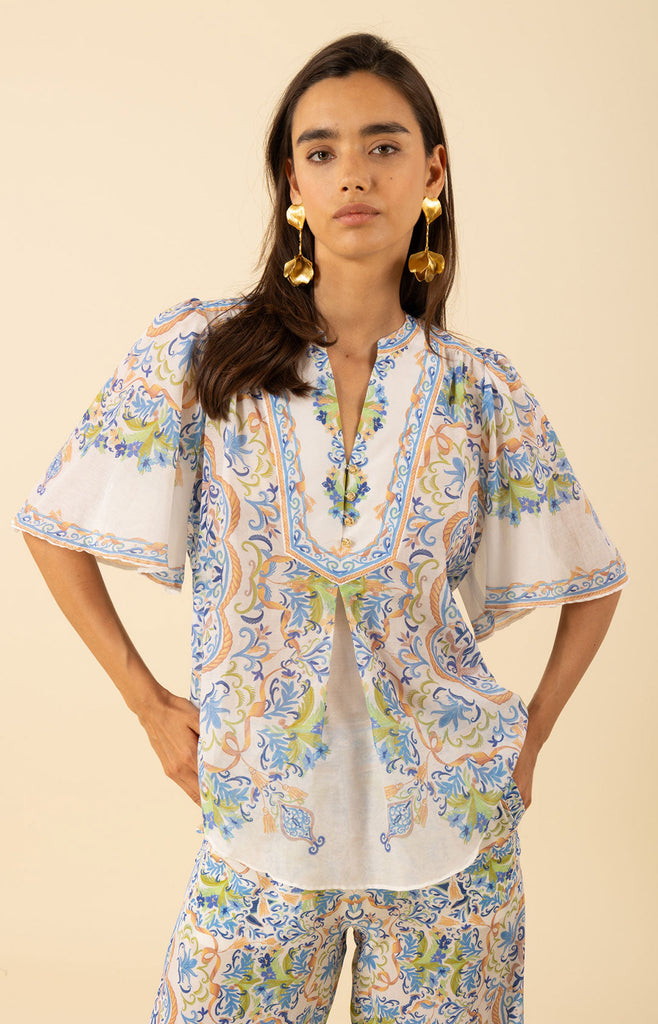 Estrella Voile Cotton Top