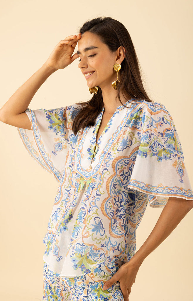 Estrella Voile Cotton Top