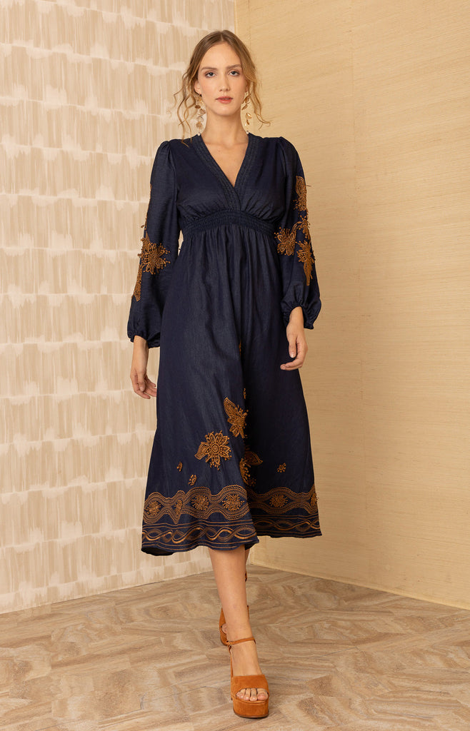 Paulina Embroidered Dress